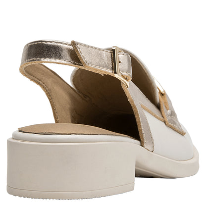 Zapato Mujer Cuero Beige