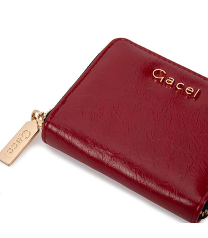 Billetera Mujer Tarjetero Rojo