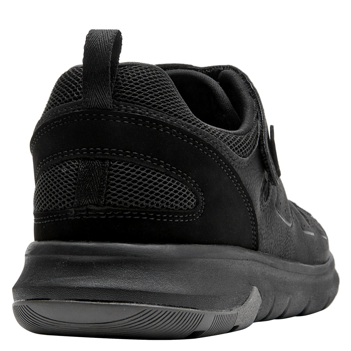 Sandalia Hombre Con Cierre De Velcro Negro