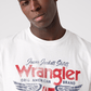 Polera Hombre Americana Manga Corta Worn White