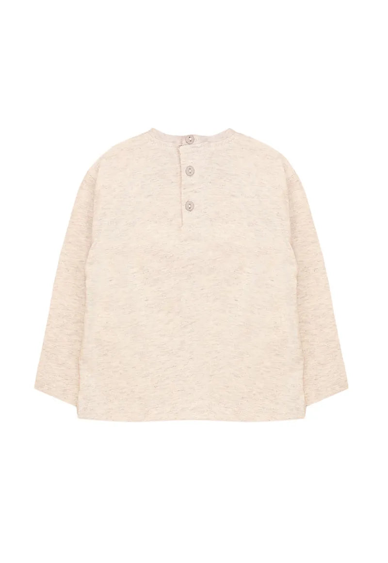 Polera Niña Gris Melange