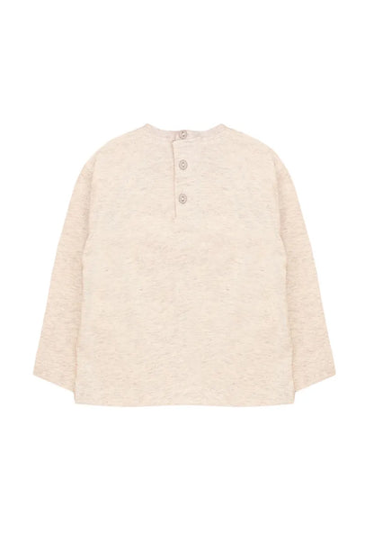 Polera Niña Gris Melange
