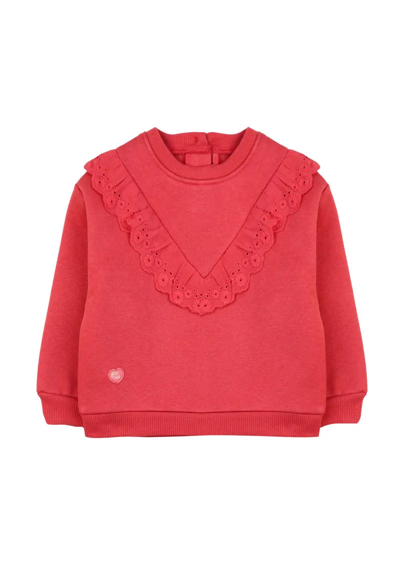 Polera Niña Coral Bordados