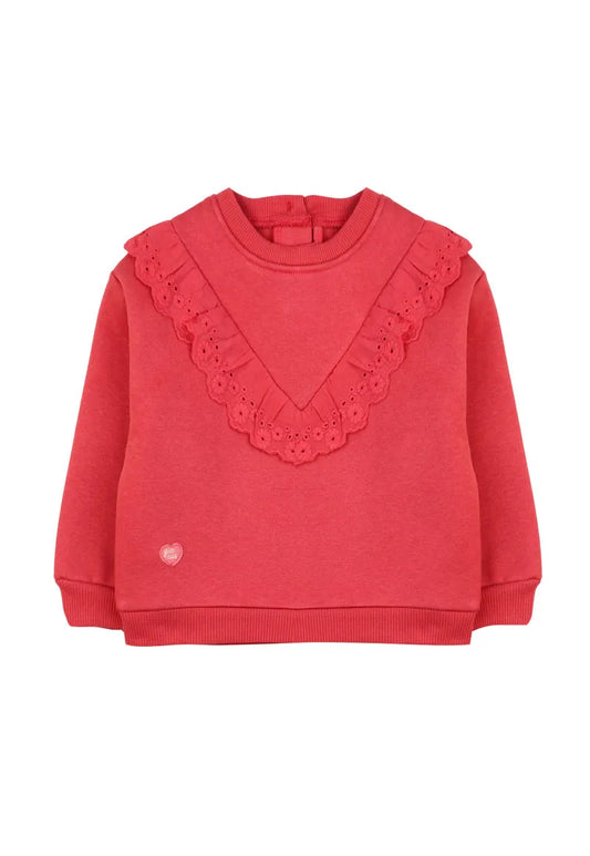 Polera Niña Coral Bordados