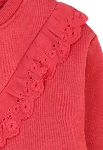 Polera Niña Coral Bordados