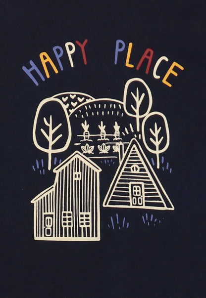 Polera Niño Azul Happy Place