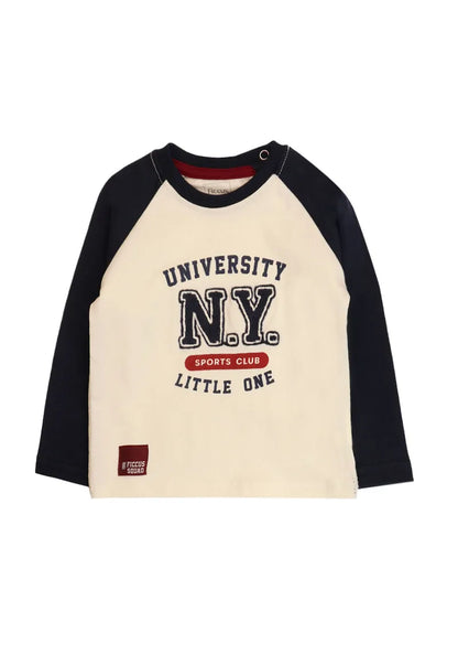 Polera Niño Crudo university