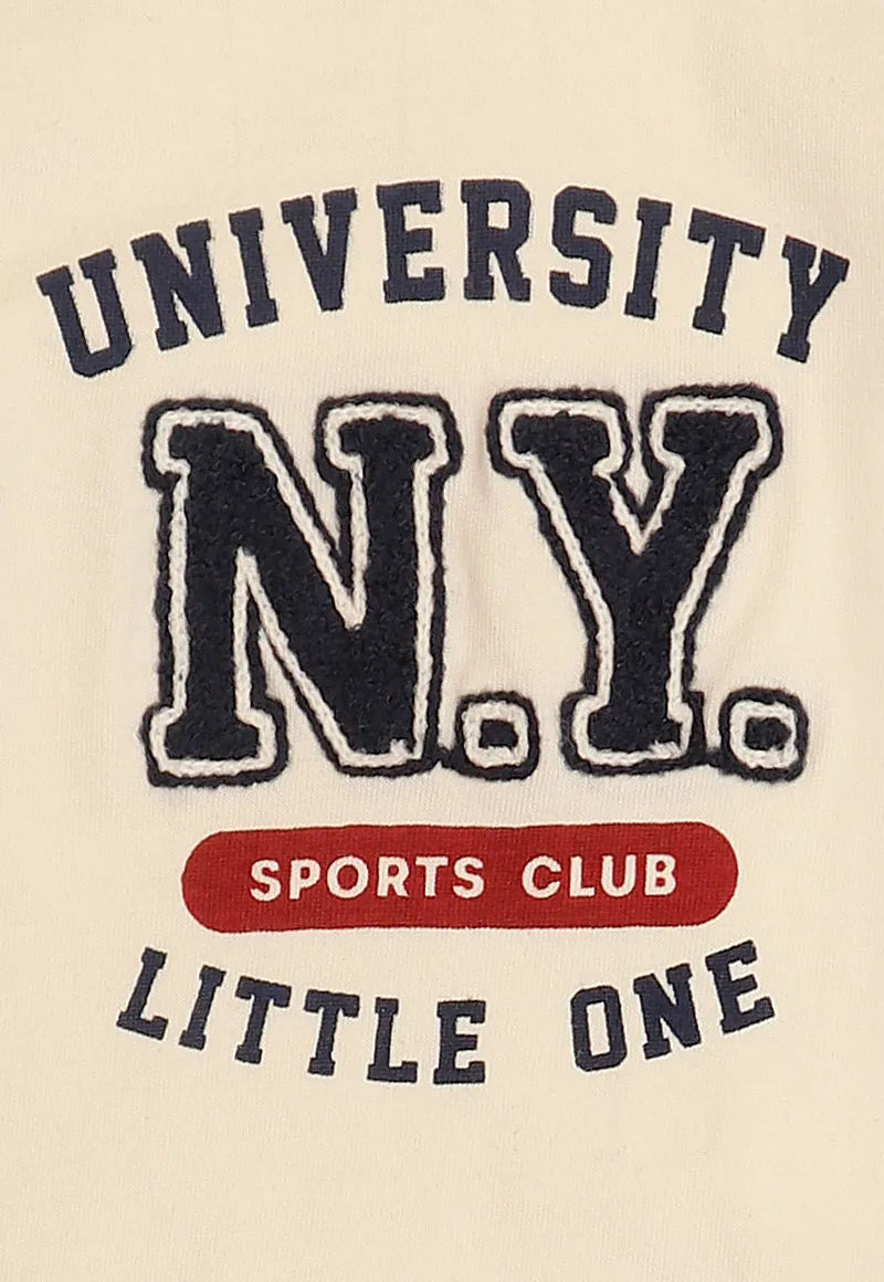Polera Niño Crudo university