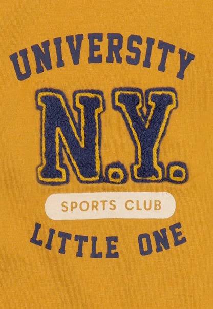 Polera Niño Mostaza University