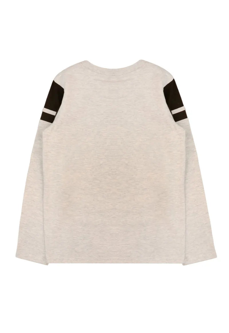 Polera Niño American Football League Gris Melange