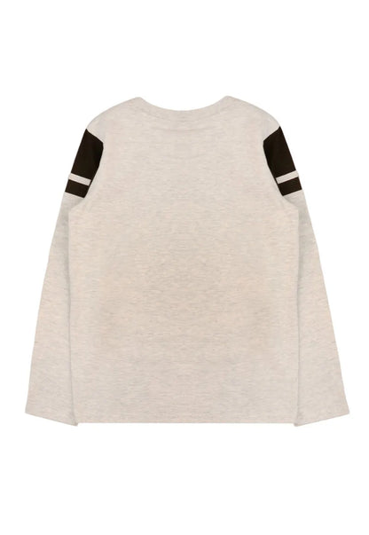 Polera Niño American Football League Gris Melange
