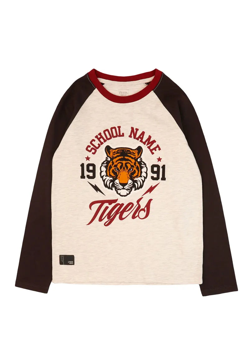 Polera Niño Gris Melange