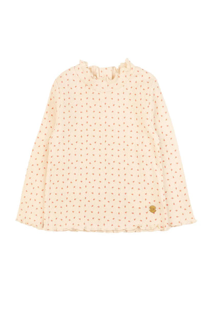 Beatle Niña Beige Flores