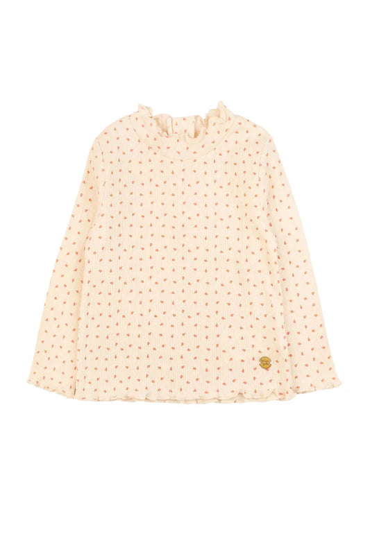Beatle Niña Beige Flores
