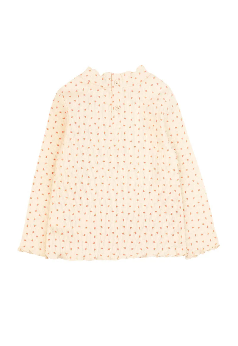 Beatle Niña Beige Flores