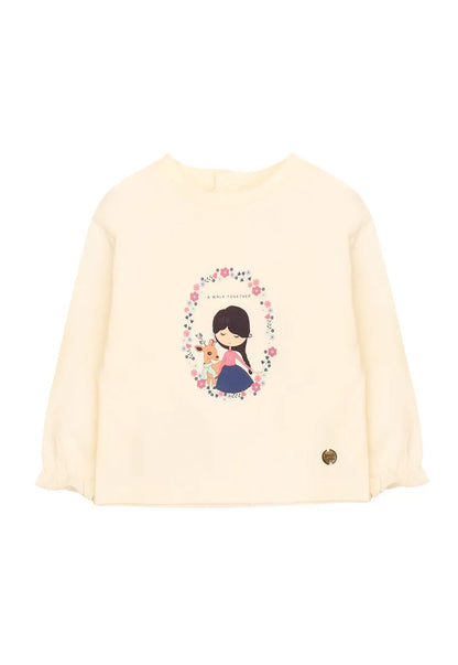 Polera Niña Crudo Bambi