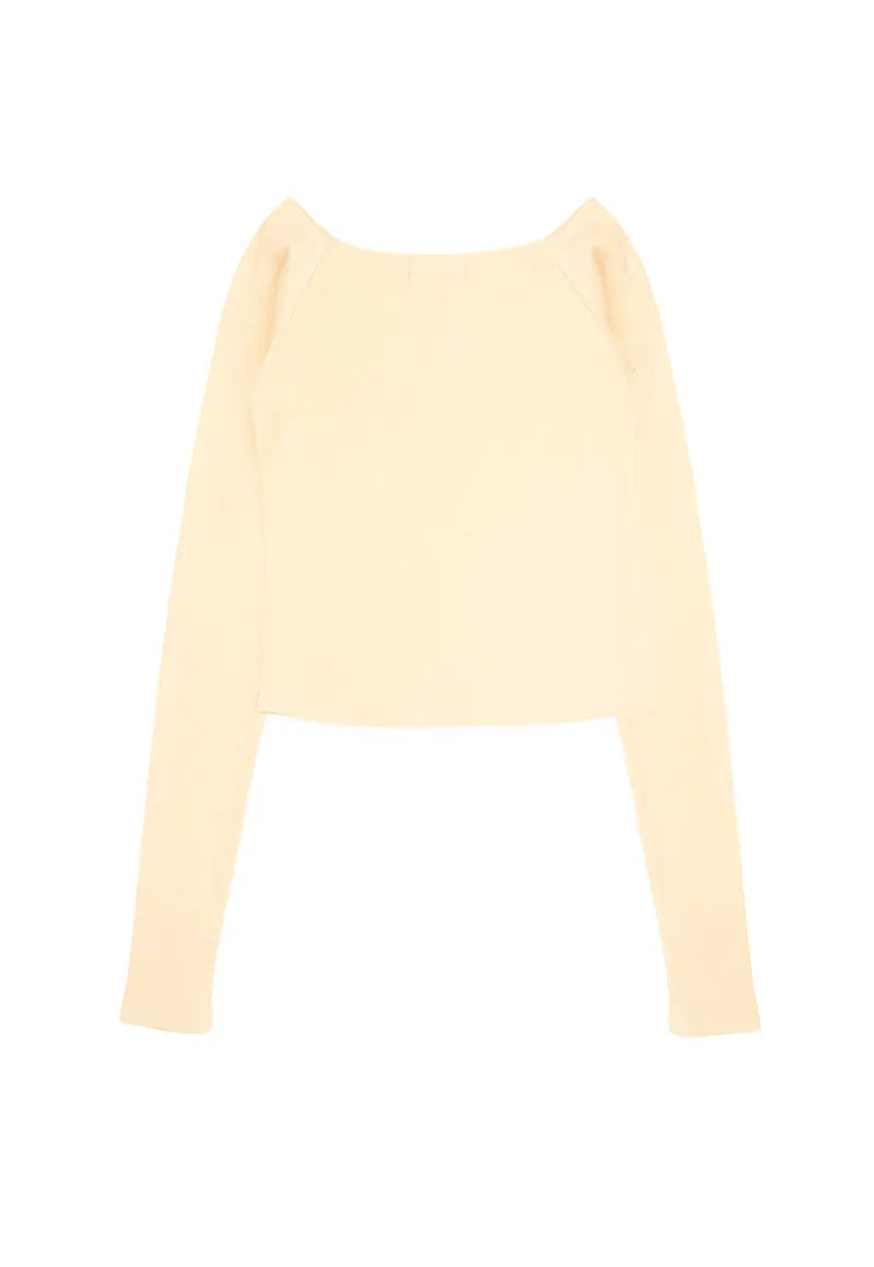 Polera Niña Crudo Guinda