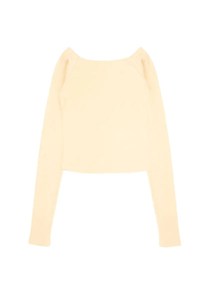 Polera Niña Crudo Guinda