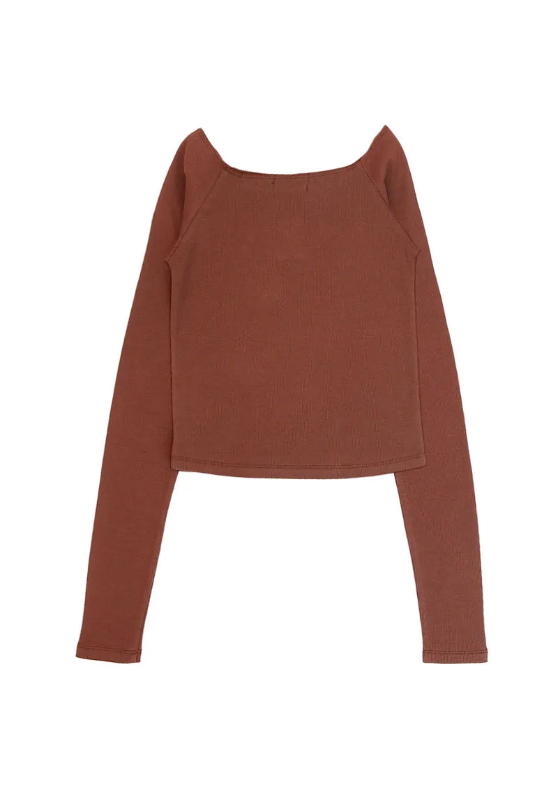 Polera Niña Marrón