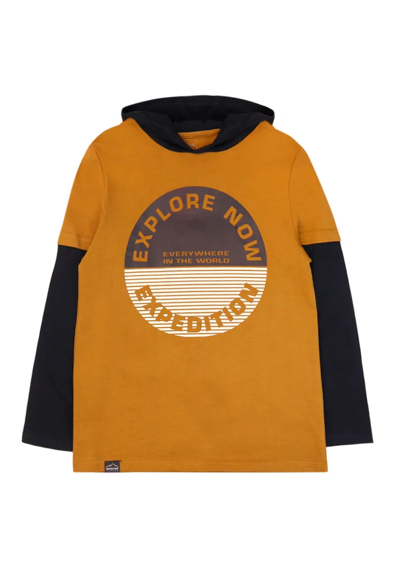 Polera Niño Camel