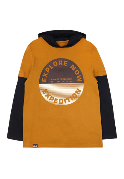 Polera Niño Camel