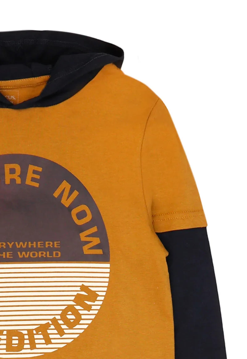 Polera Niño Camel