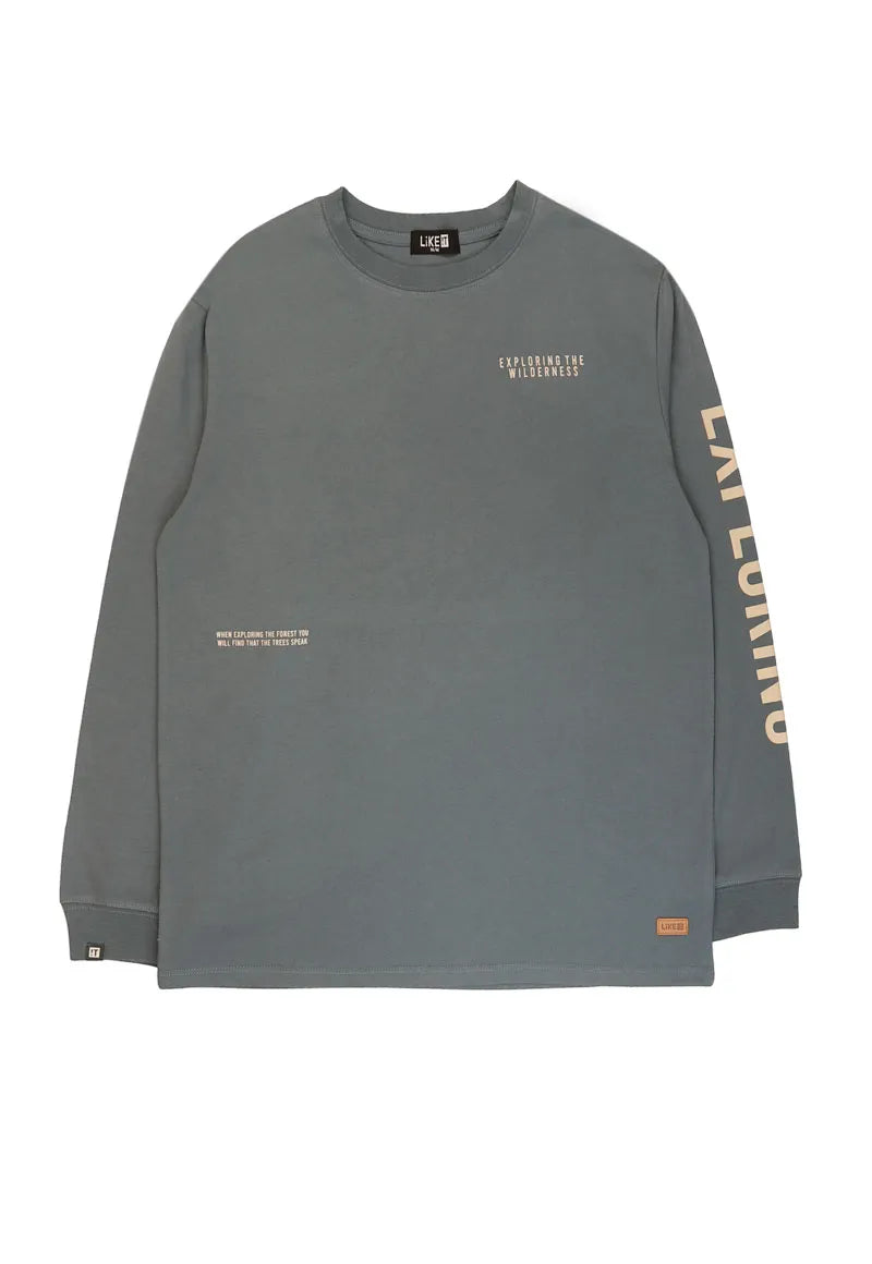 Polera Niño Gris Petróleo