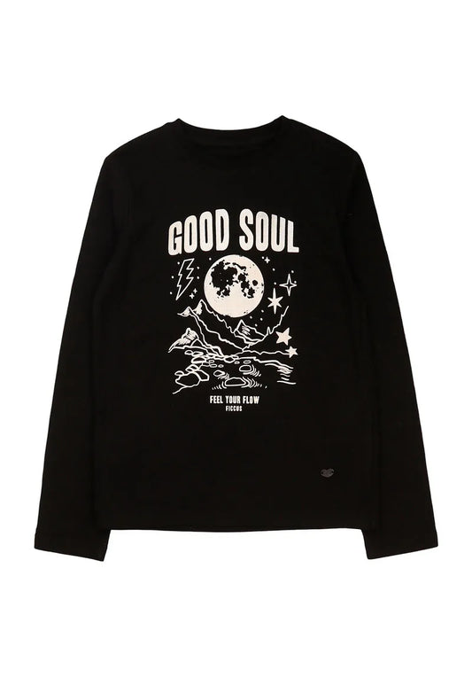 Polera Niña Negro