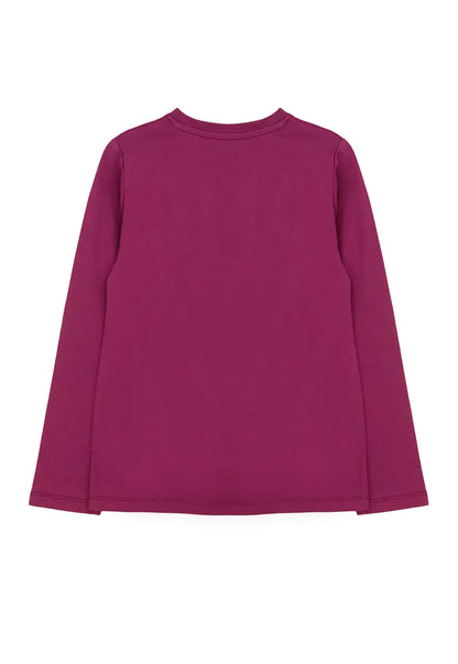 Polera Niña Morado Estrella
