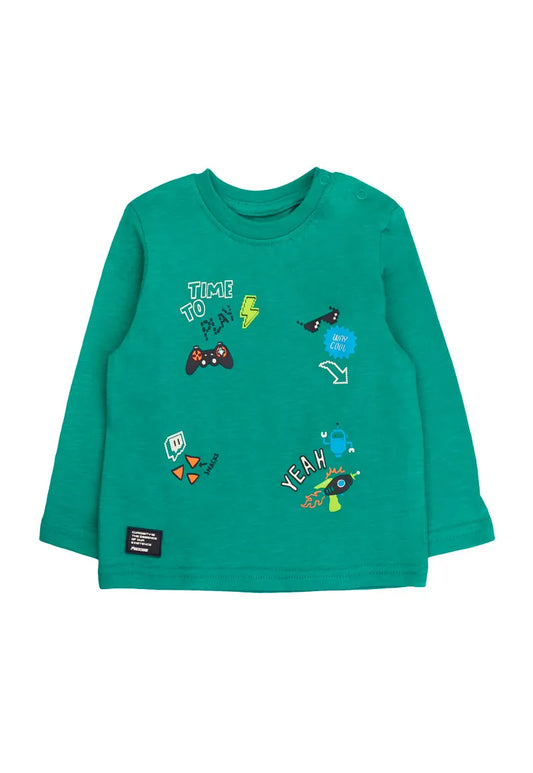 Polera Niño Verde Time to Play