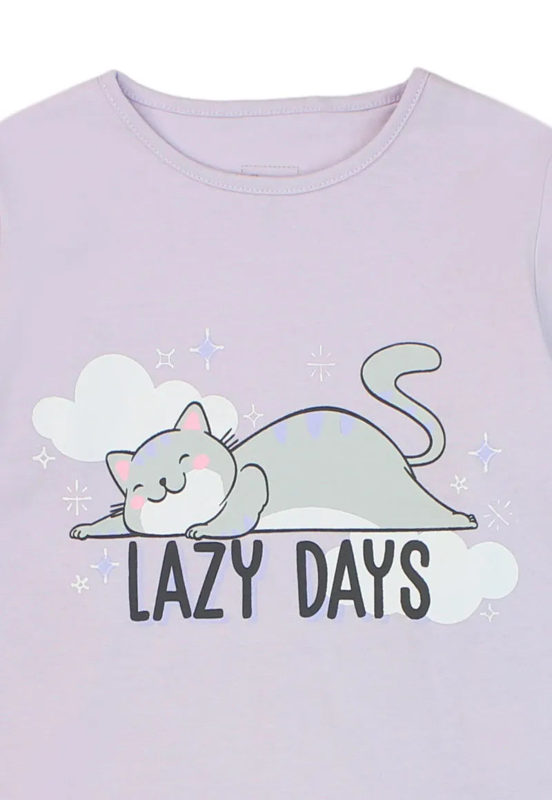 Pijama Niña Lila Lazy Days