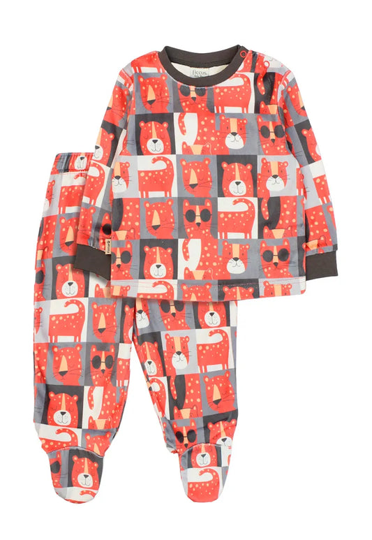 Pijama Niño Gris Dogs