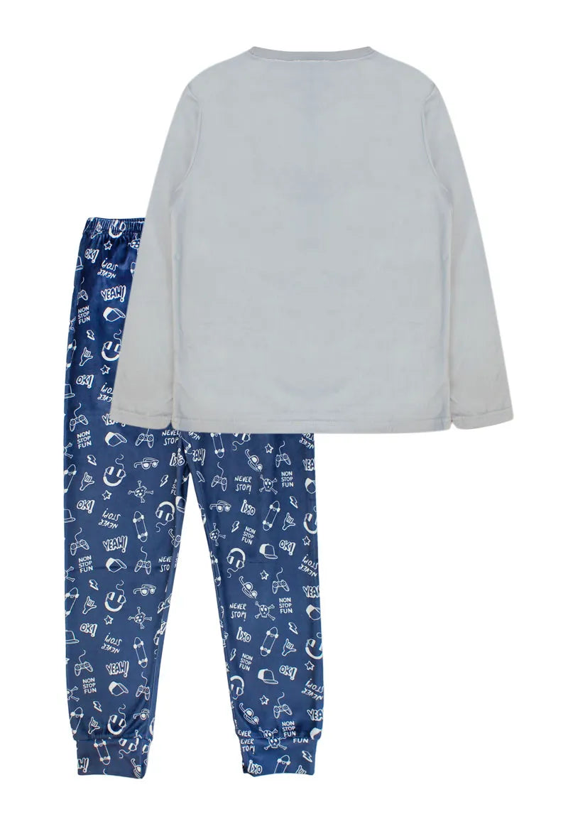 Pijama Niño Gris