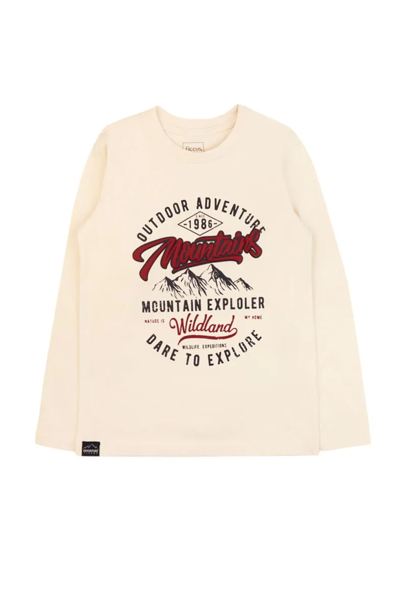 Polera Niño Outdoors Venture Crudo