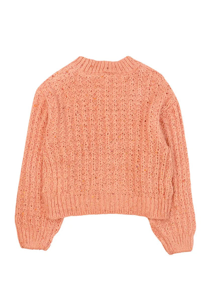 Sweater Niña Rosa Lana