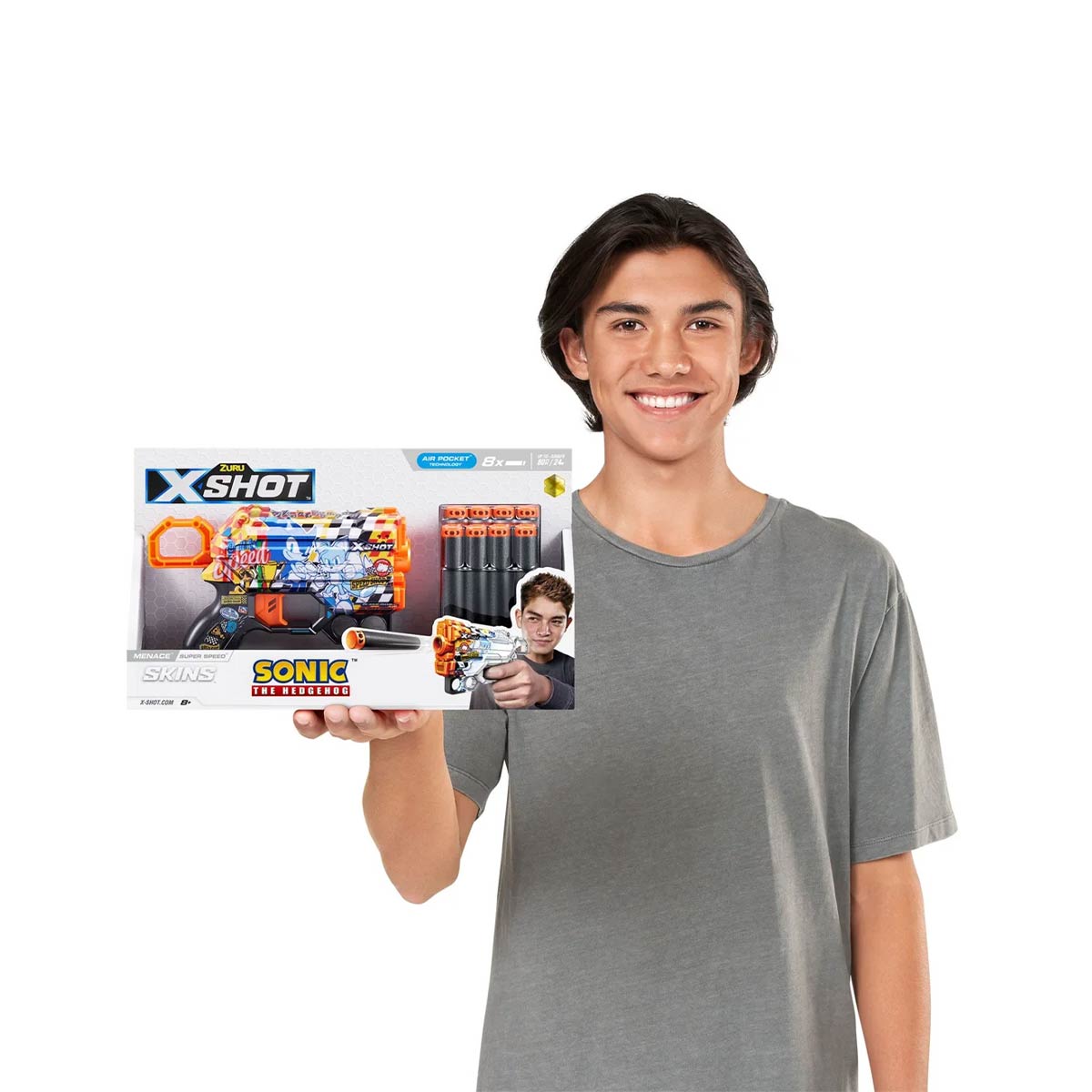 Pistola Lanzadardos Shot Skins Menace de Sonic