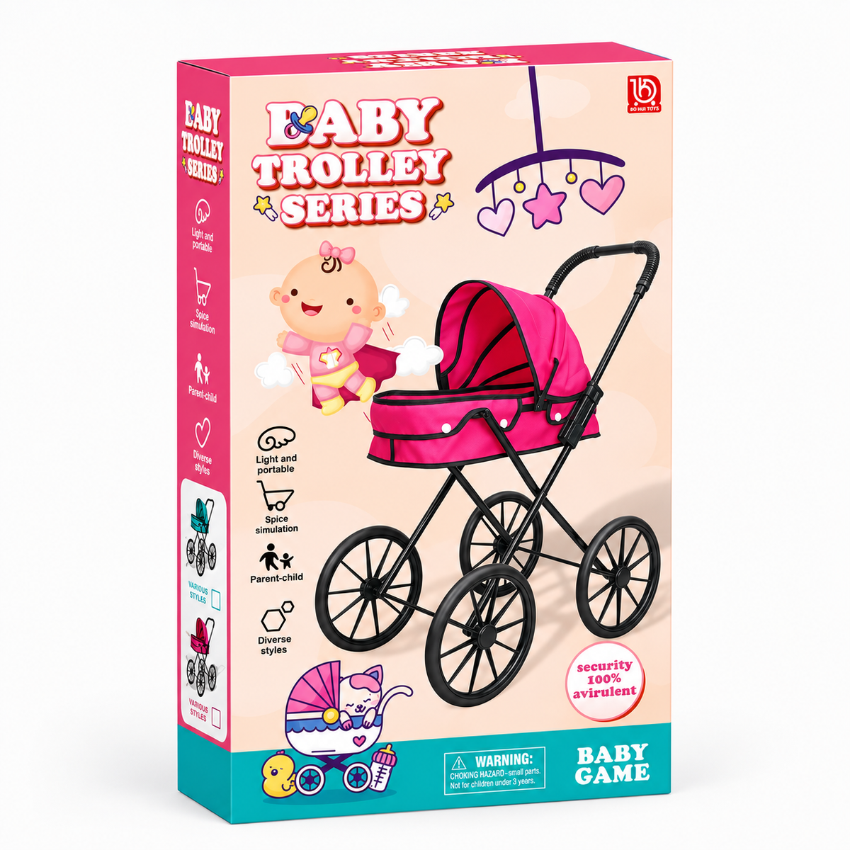 Coche Cuna Muñeca Baby Trolley Series