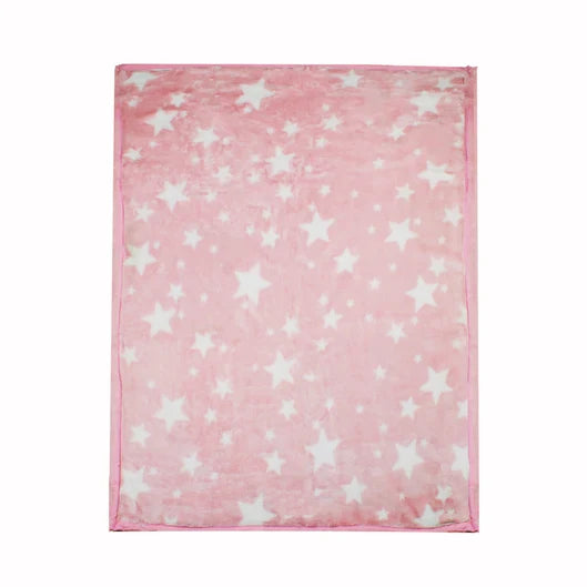 Frazada Ultra Soft Estrella 80x110cm Rosado