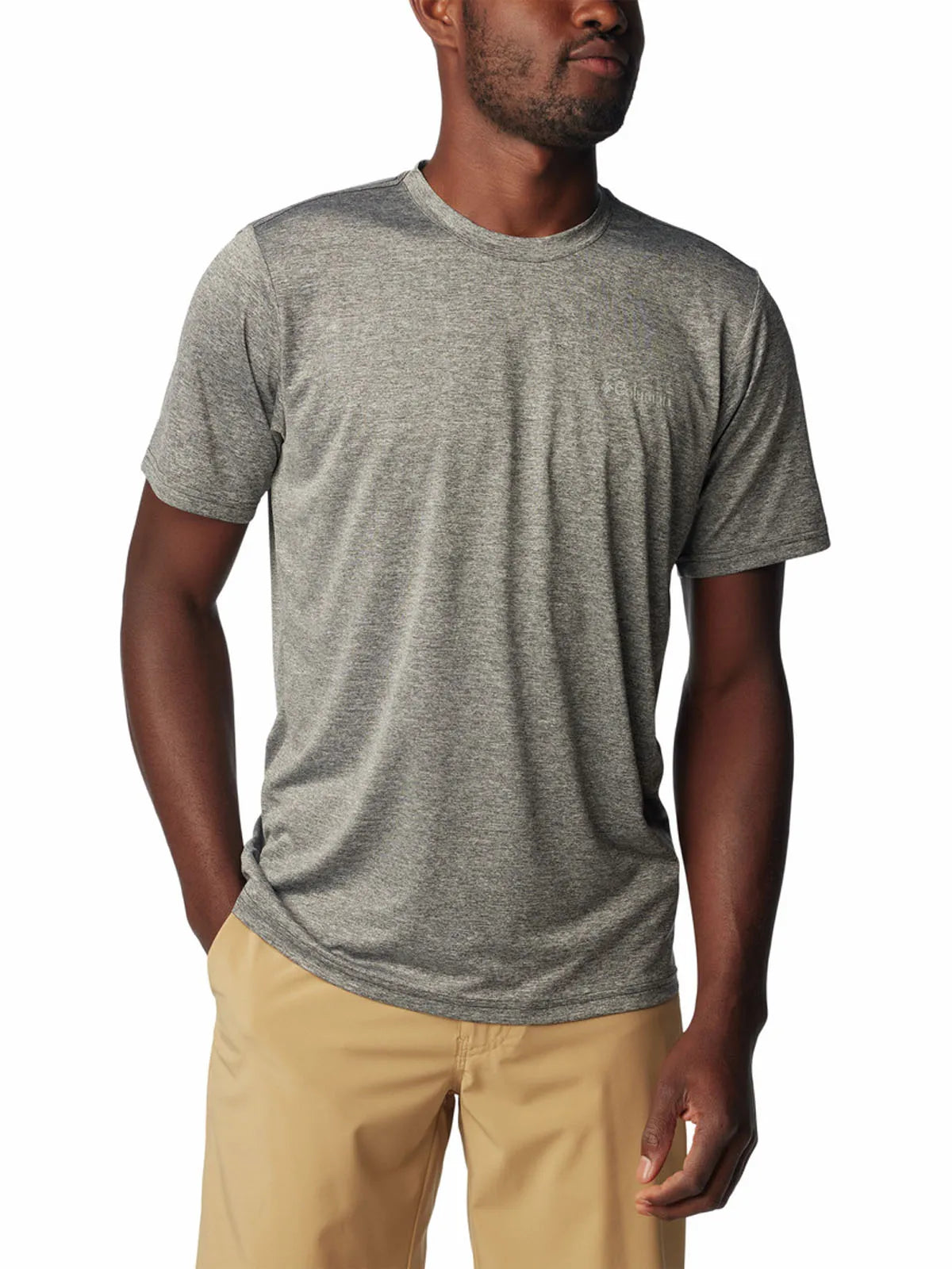 Polera Hombre Manga Corta Hike Crew Gris