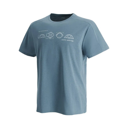 Polera Hombre Manga Corta Deportiva Tent  Gris