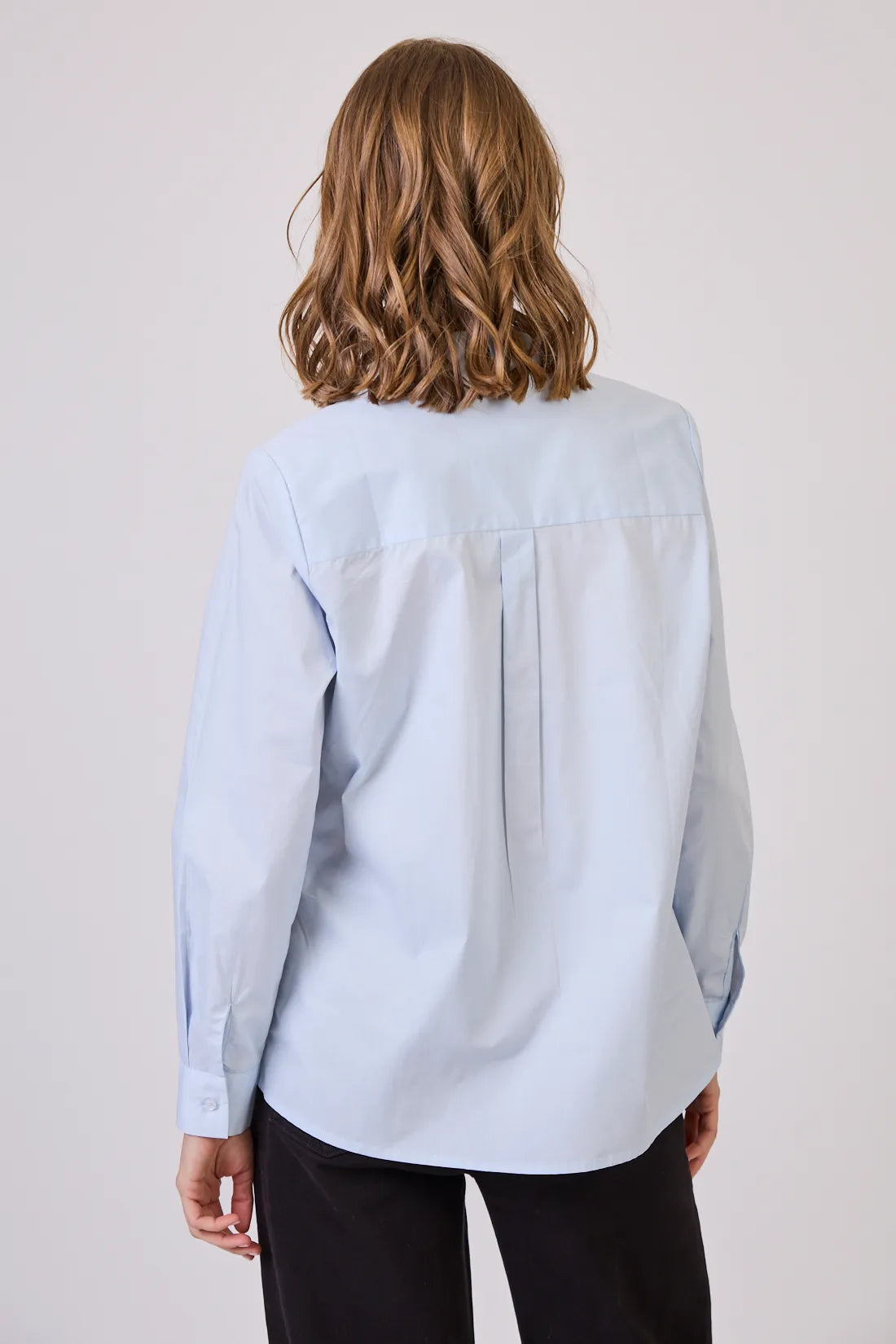 Blusa Mujer Lisa Celeste