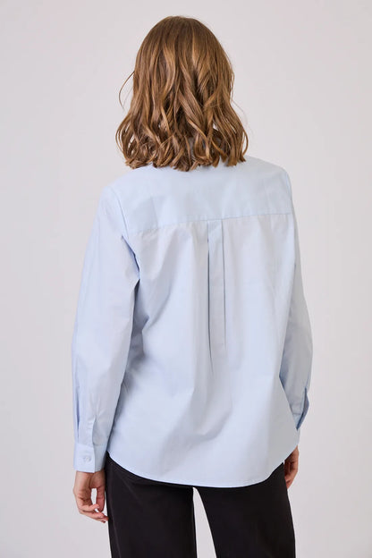 Blusa Mujer Lisa Celeste