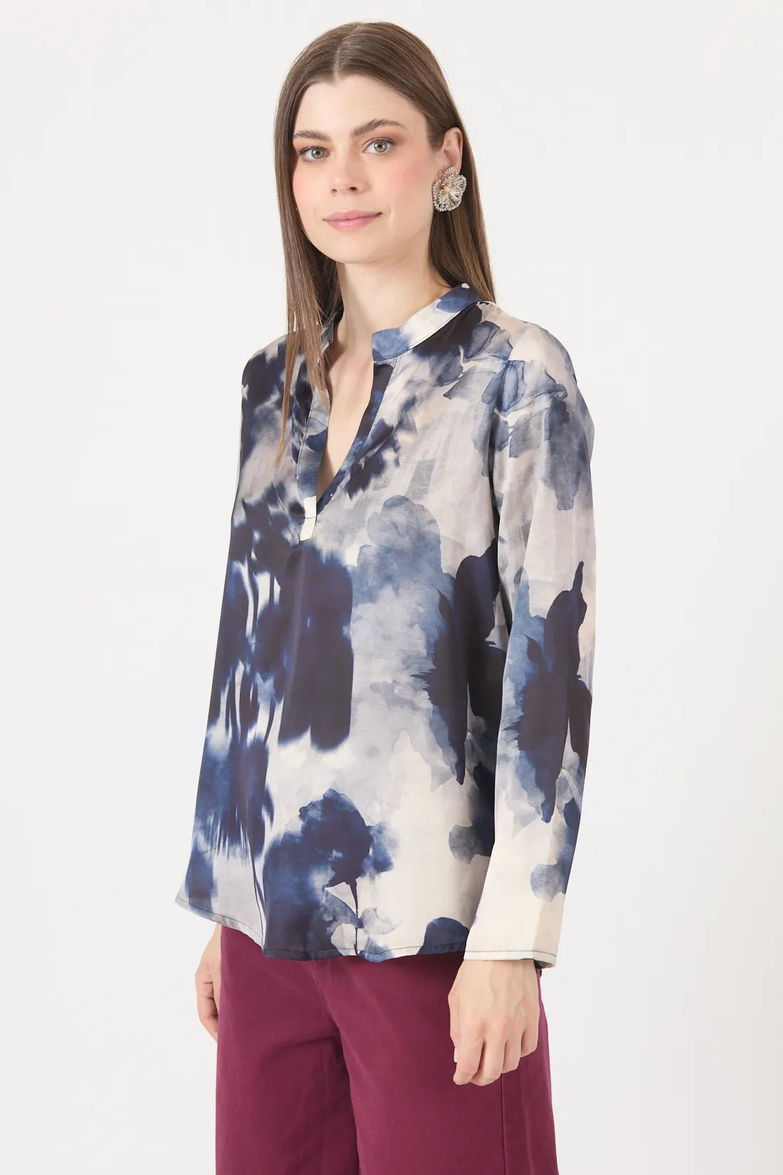 Blusa Mujer Estamplado Azul