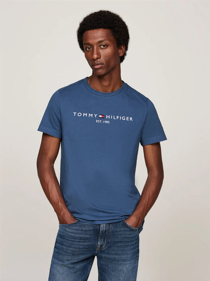 Polera Hombre Organic Cotton Slim Fit Azulino