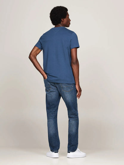 Polera Hombre Organic Cotton Slim Fit Azulino