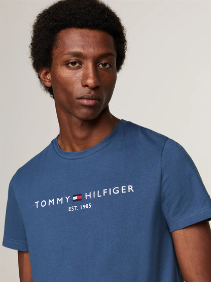 Polera Hombre Organic Cotton Slim Fit Azulino