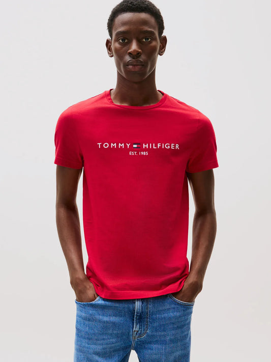 Polera Hombre Organic Cotton Slim Fit Roja