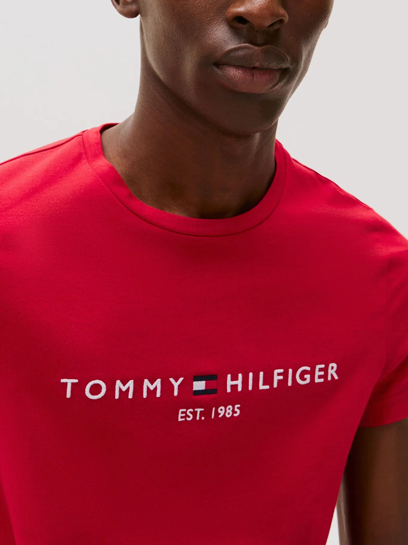 Polera Hombre Organic Cotton Slim Fit Roja