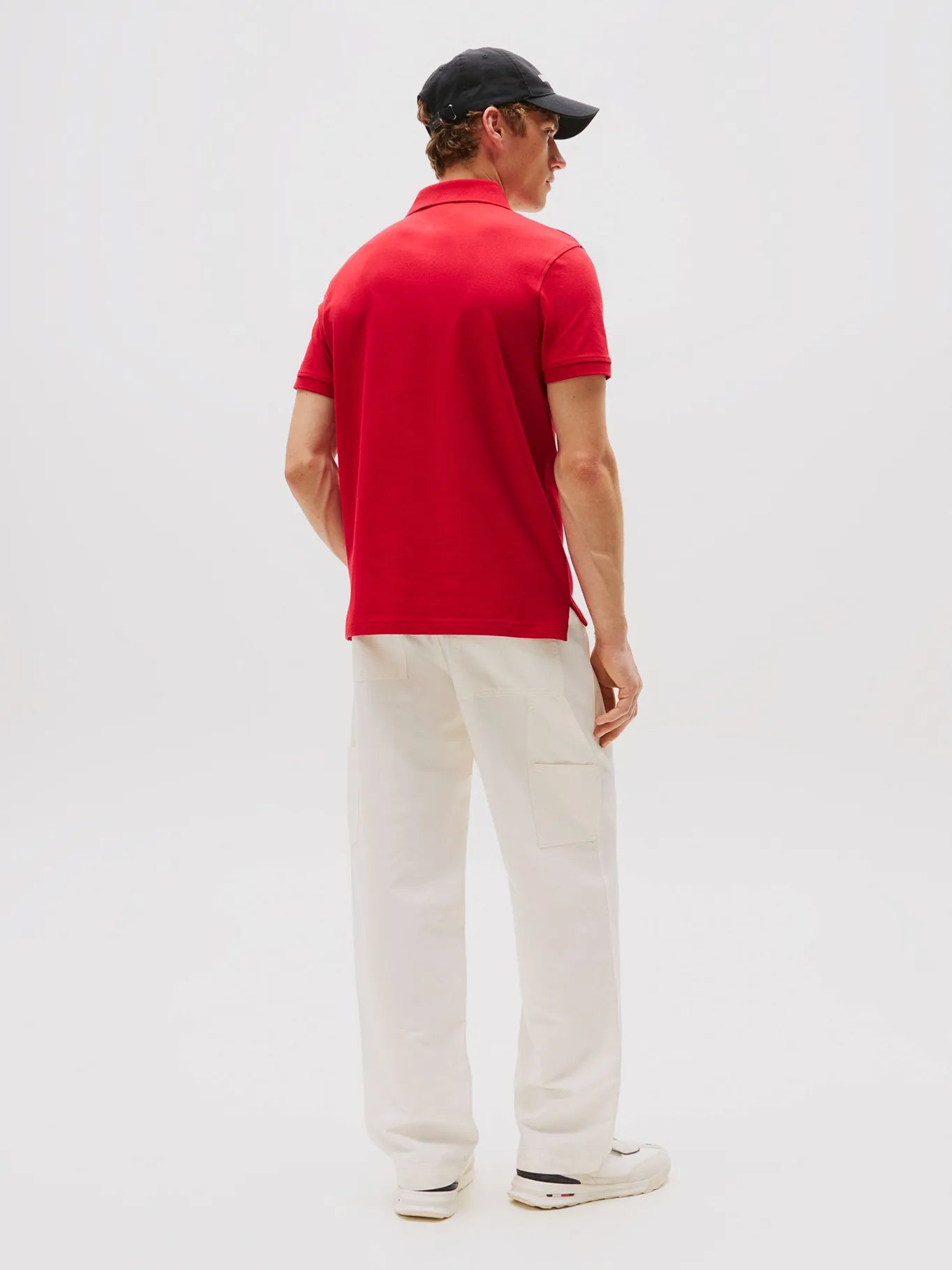 Polera Hombre Polo Logo 1985 Slim Fit Roja