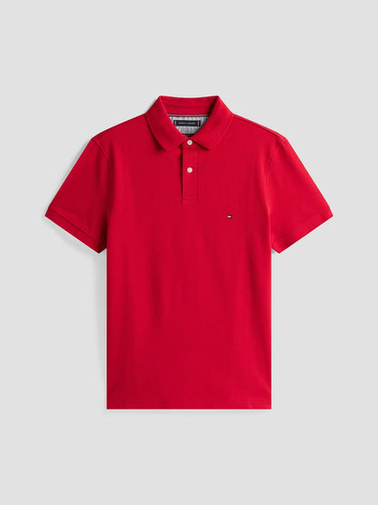 Polera Hombre Polo Logo 1985 Slim Fit Roja